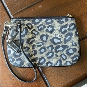 Metallic Coach wristlet- Authentic*